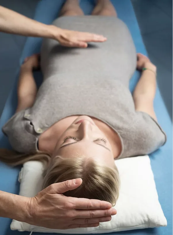 energy healing session room hands